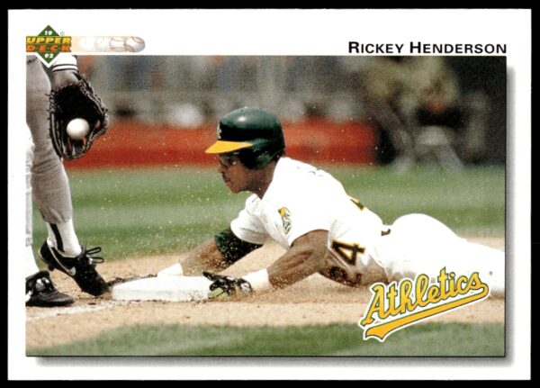 1992 Upper Deck Rickey Henderson #155 (Front)