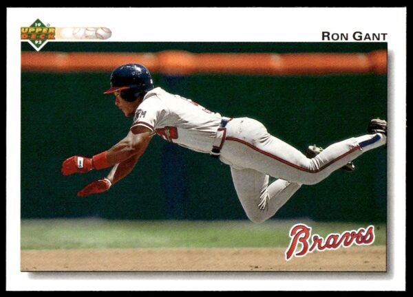 1992 Upper Deck Ron Gant #345 (Front)