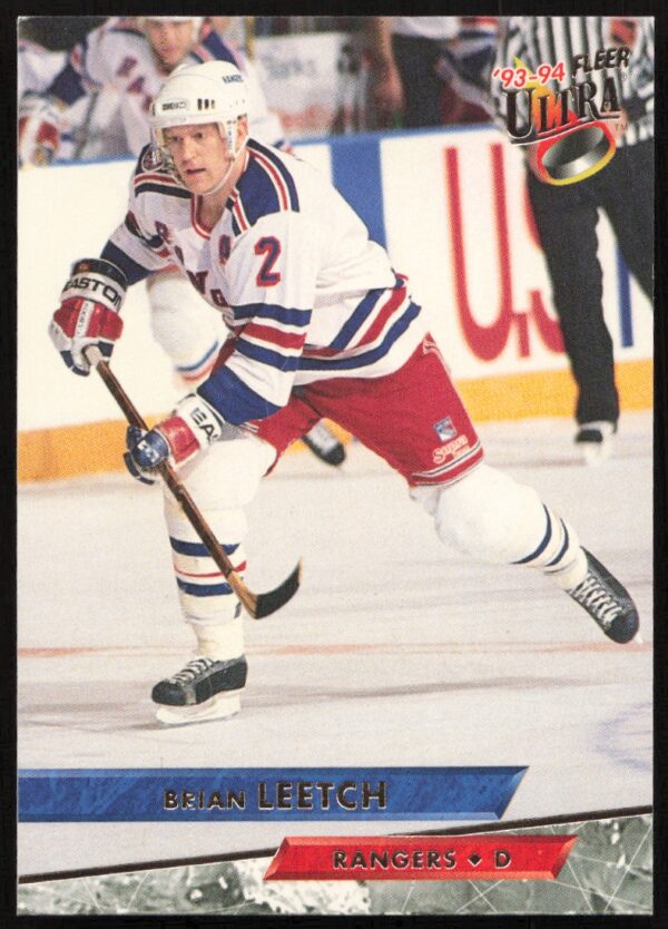 1993-94 Fleer Ultra Brian Leetch #132 (Front)