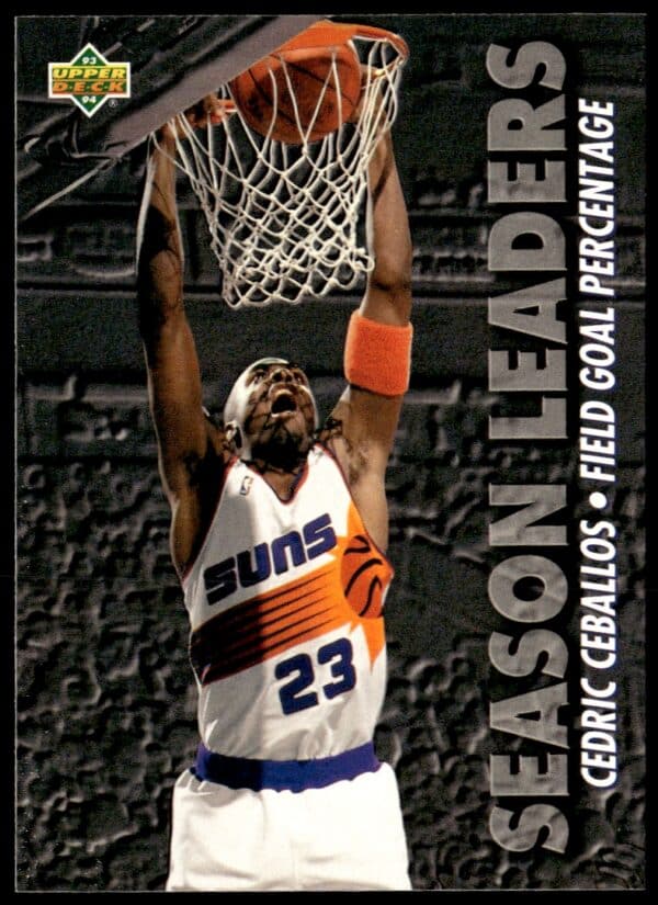 1993-94 Upper Deck Collector's Choice Cedric Ceballos Season Leaders #172 (Front)