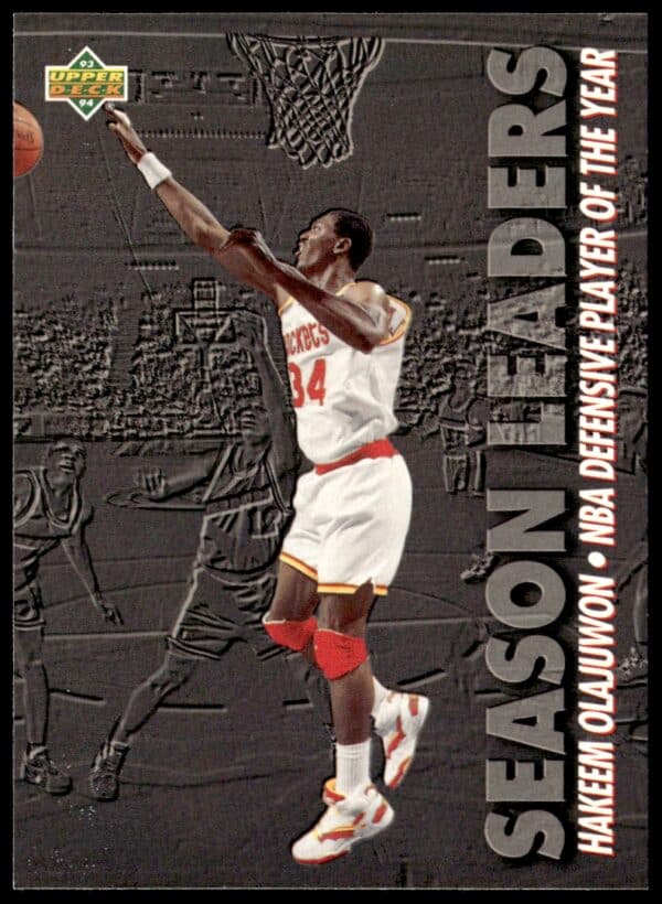 1993-94 Upper Deck Collector's Choice Hakeem Olajuwon Season Leaders #176 (Front)