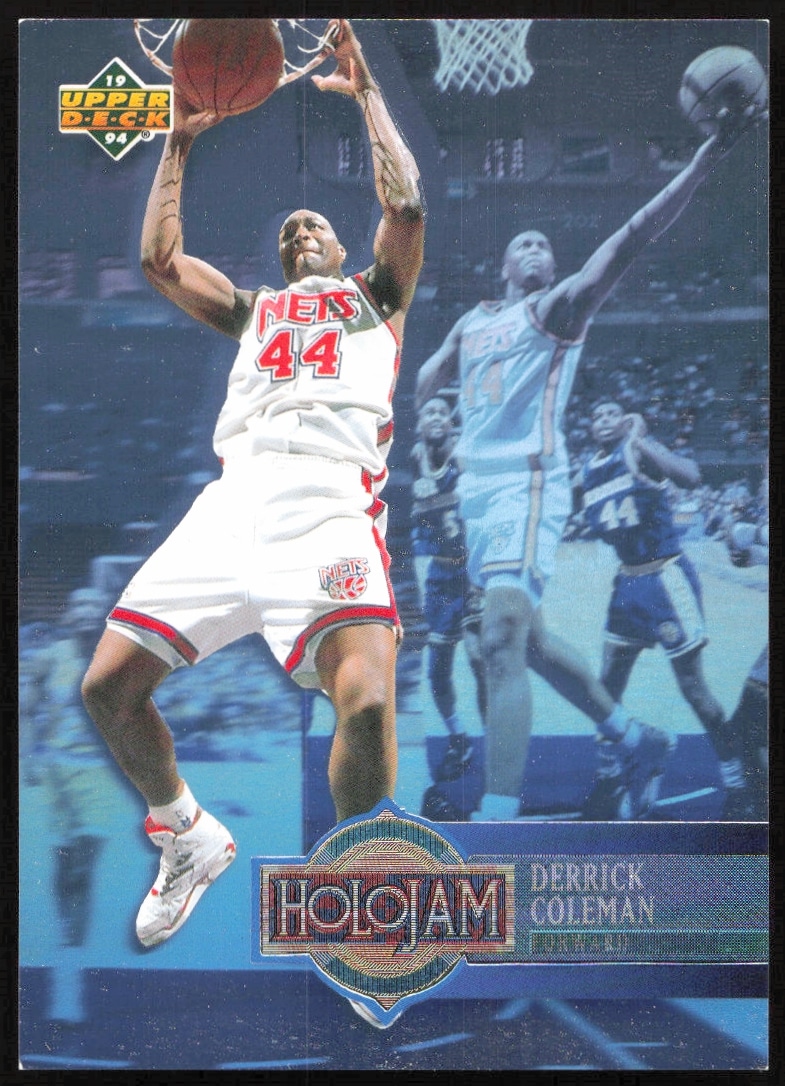 1993-94 Upper Deck Holojam Derrick Coleman #H17 (Front)