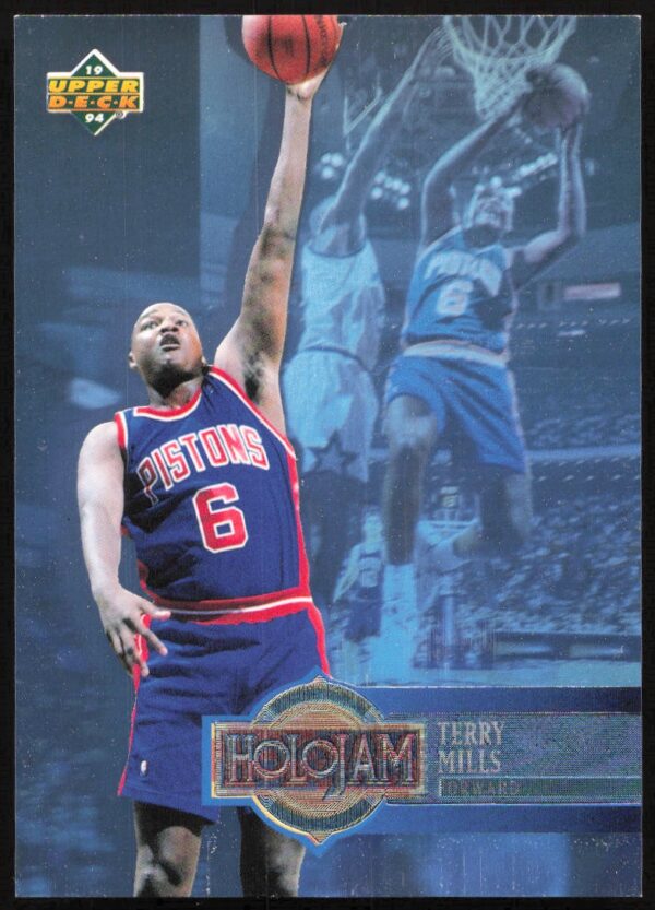 1993-94 Upper Deck Holojam Terry Mills #H8 (Front)