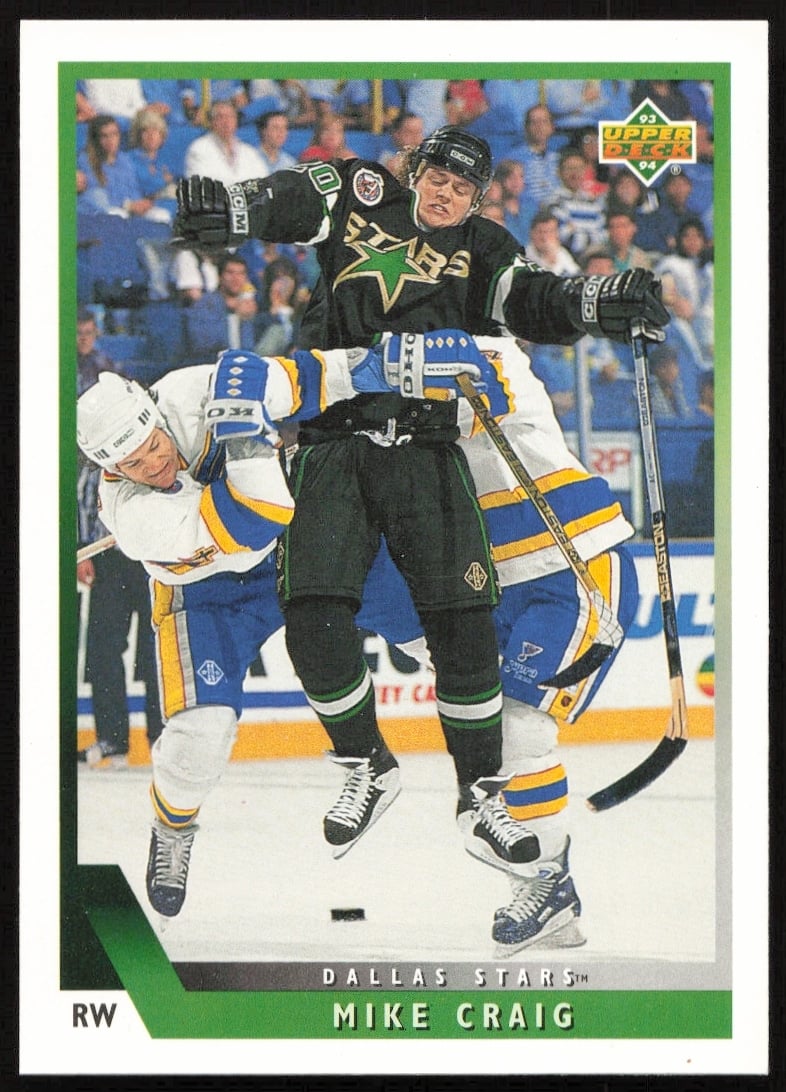 1993-94 Upper Deck Mike Craig #191 (Front)