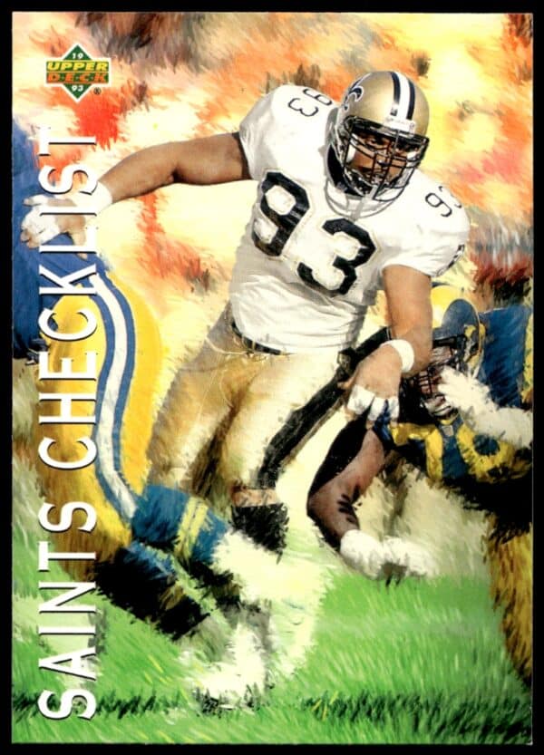 1993 Upper Deck New Orleans Saints Checklist #87 (Front)