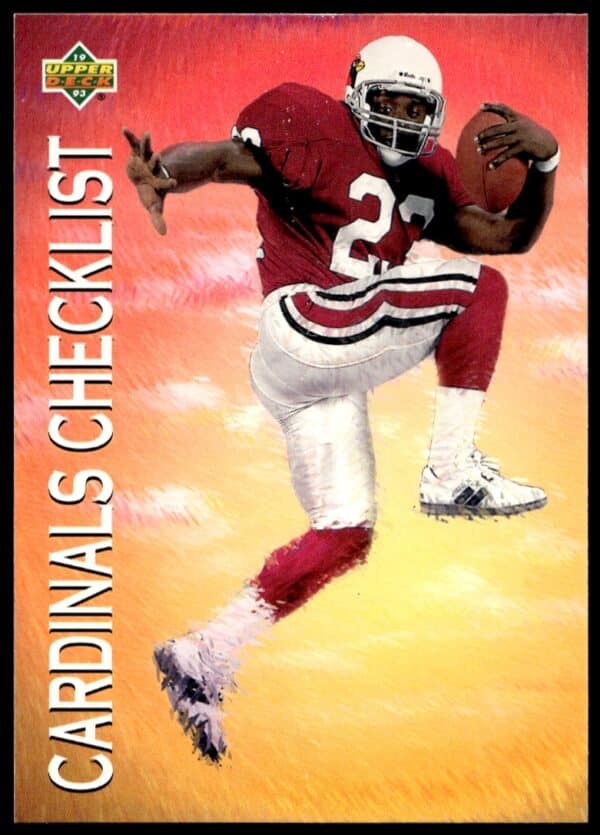 1993 Upper Deck Phoenix Cardinals Checklist #69 (Front)