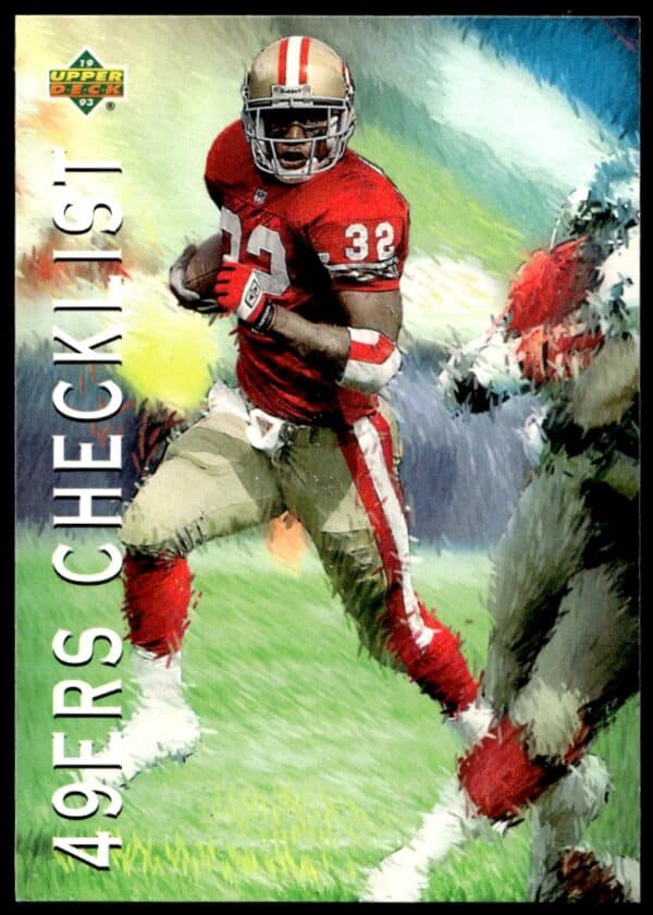 1993 Upper Deck San Francisco 49ers Checklist #77 (Front)