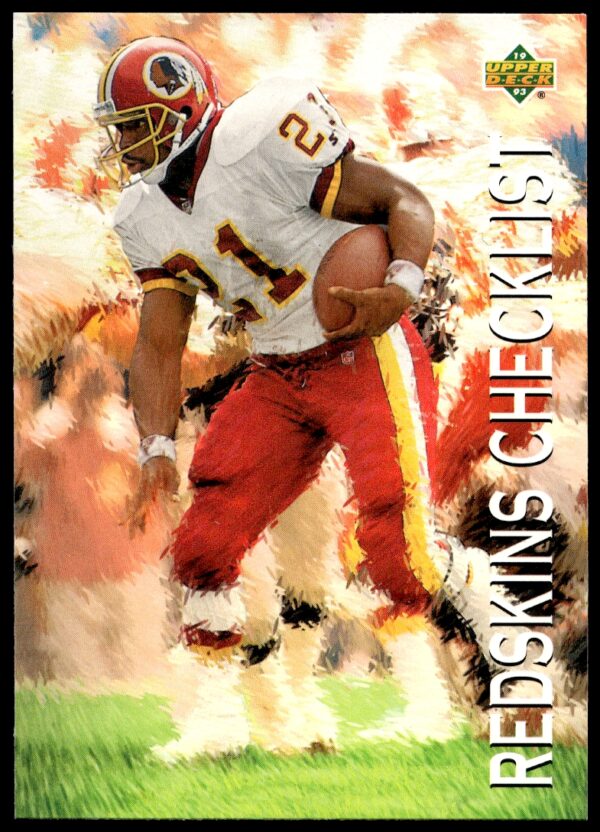 1993 Upper Deck Washington Redskins Checklist #86 (Front)