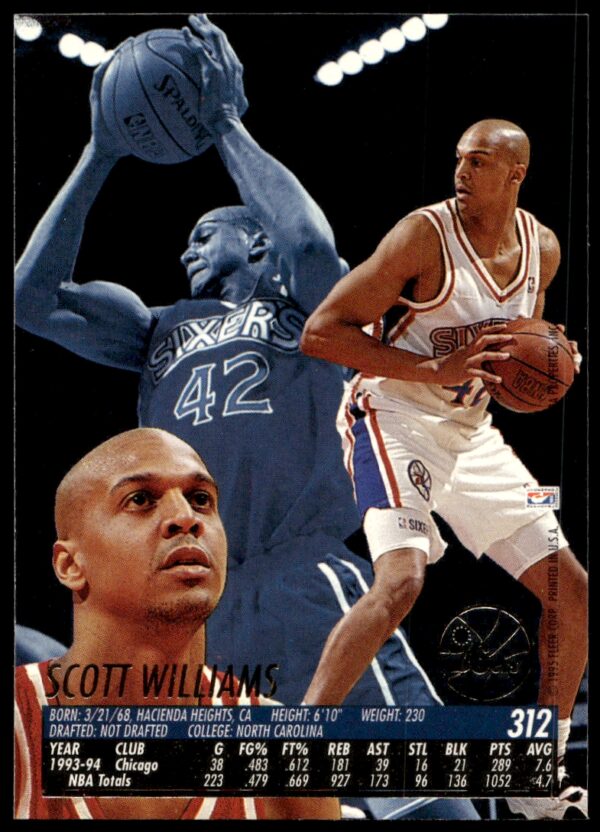 1994-95 Fleer Ultra Scott Williams #312 (Back)