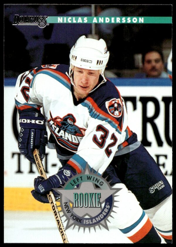 1996-97 Donruss Niklas Andersson #214 (Front)