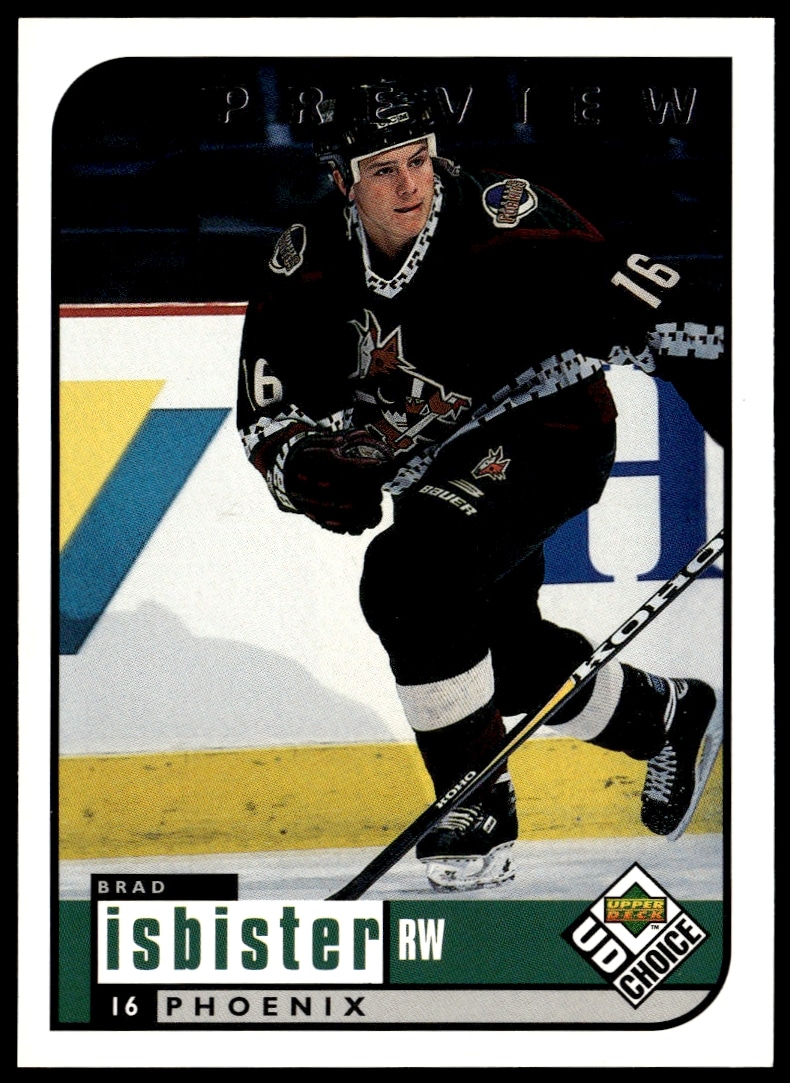1998-99 Upper Deck UD Choice Preview Brad Isbister #161 (Front)