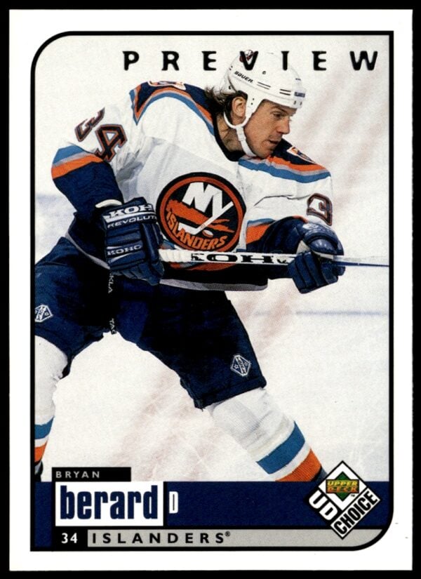 1998-99 Upper Deck UD Choice Preview Bryan Berard #123 (Front)