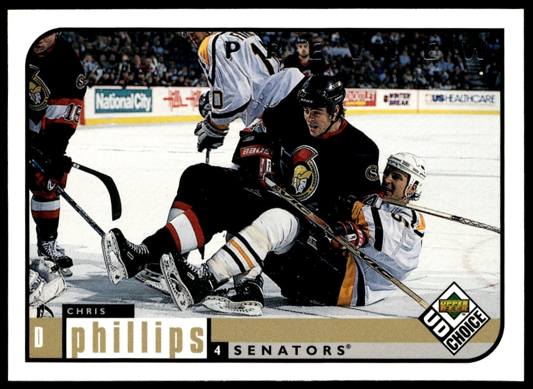 1998-99 Upper Deck UD Choice Preview Chris Phillips #143 (Front)