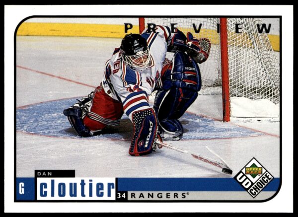 1998-99 Upper Deck UD Choice Preview Dan Cloutier #131 (Front)