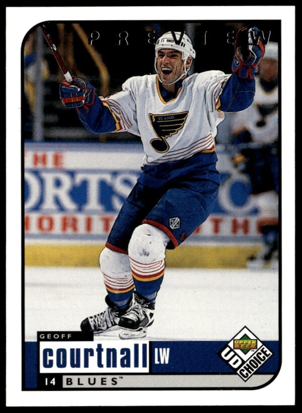 1998-99 Upper Deck UD Choice Preview Geoff Courtnall #190 (Front)