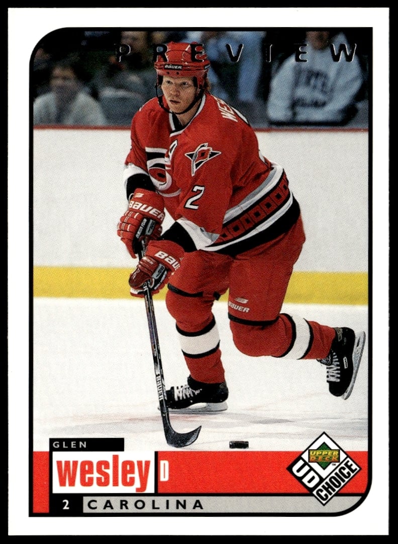 1998-99 Upper Deck UD Choice Preview Glen Wesley #41 (Front)