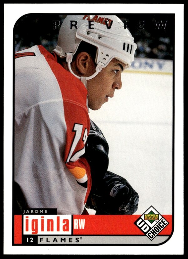 1998-99 Upper Deck UD Choice Preview Jarome Iginla #35 (Front)