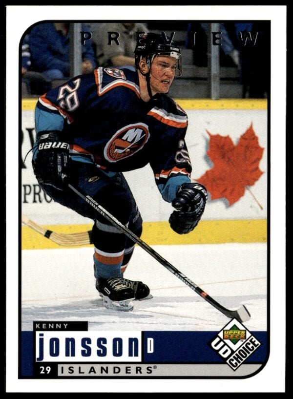 1998-99 Upper Deck UD Choice Preview Kenny Jonsson #125 (Front)