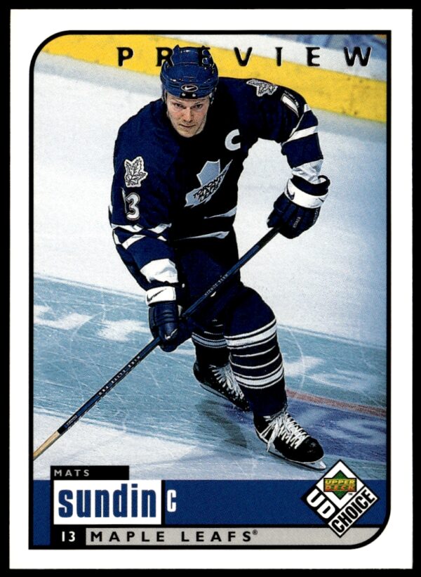 1998-99 Upper Deck UD Choice Preview Mats Sundin #203 (Front)