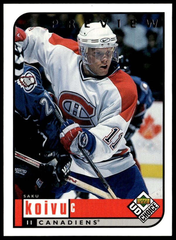 1998-99 Upper Deck UD Choice Preview Saku Koivu #105 (Front)