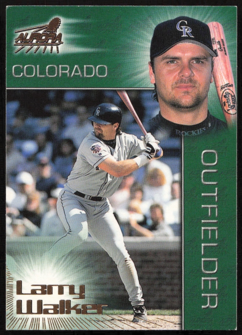 1998 Pacific Aurora Larry Walker #128 (Front)