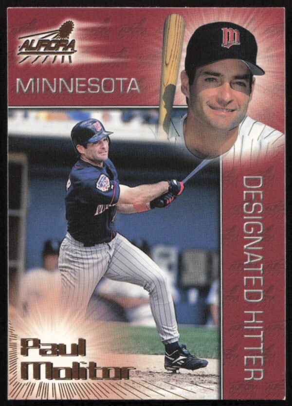 1998 Pacific Aurora Paul Molitor #52 (Front)