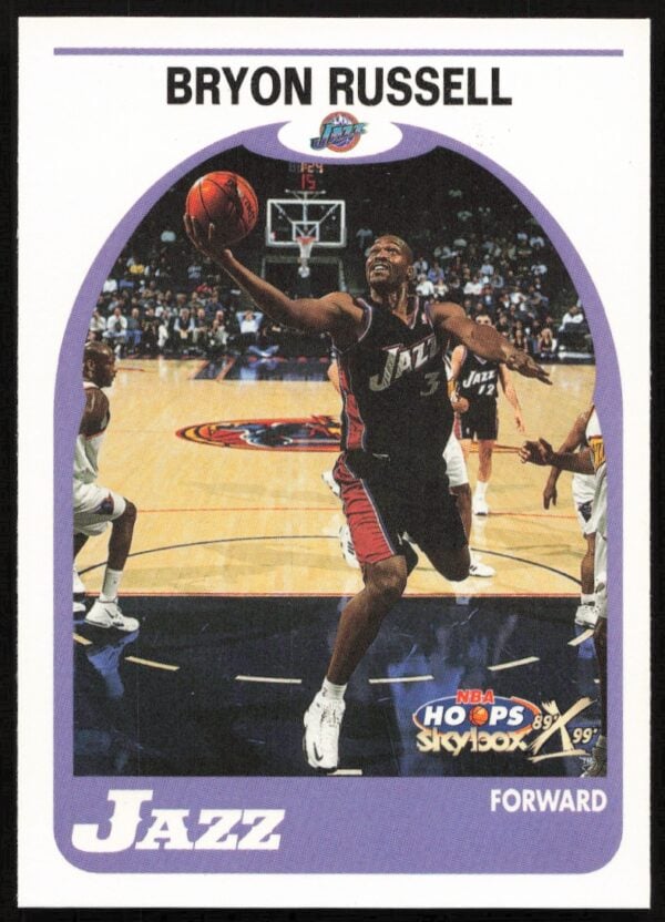 1999-00 Skybox NBA Hoops Decade Bryon Russell #106 (Front)