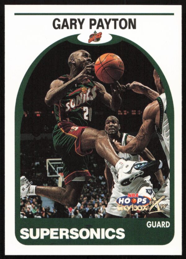 1999-00 Skybox NBA Hoops Decade Gary Payton #165 (Front)