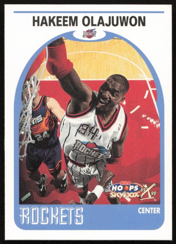 1999-00 Skybox NBA Hoops Decade Hakeem Olajuwon #40 (Front)