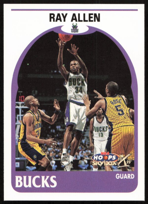 1999-00 Skybox NBA Hoops Decade Ray Allen #108 (Front)