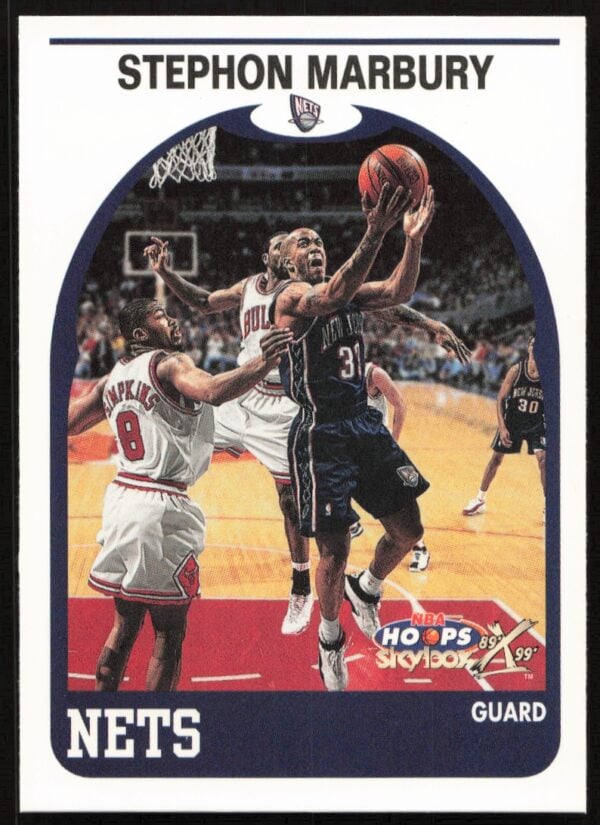 1999-00 Skybox NBA Hoops Decade Stephon Marbury #54 (Front)