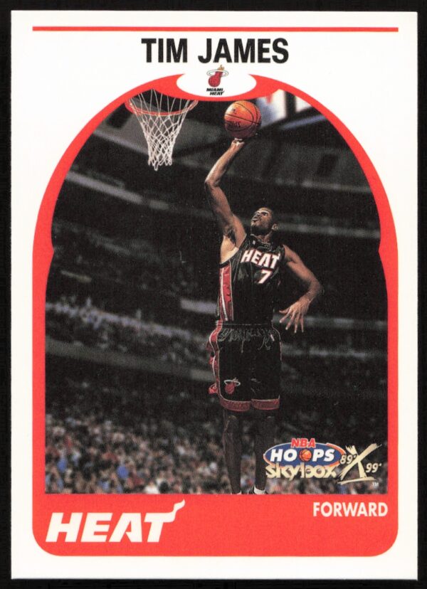 1999-00 Skybox NBA Hoops Decade Tim James #157 (Front)