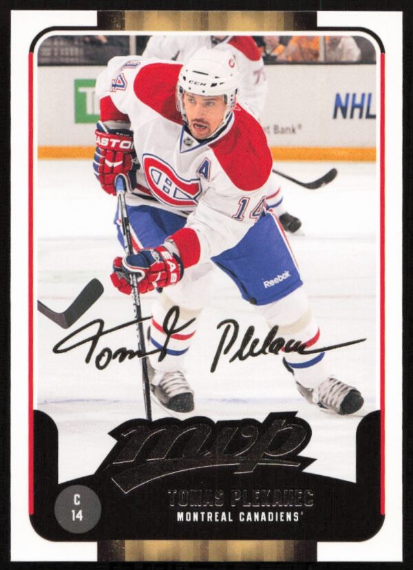 2011-12 Upper Deck Victory Tomas Plekanec MVP #43 (Front)