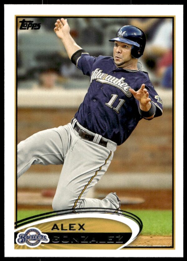 2012 Topps Alex Gonzalez #589 (Front)