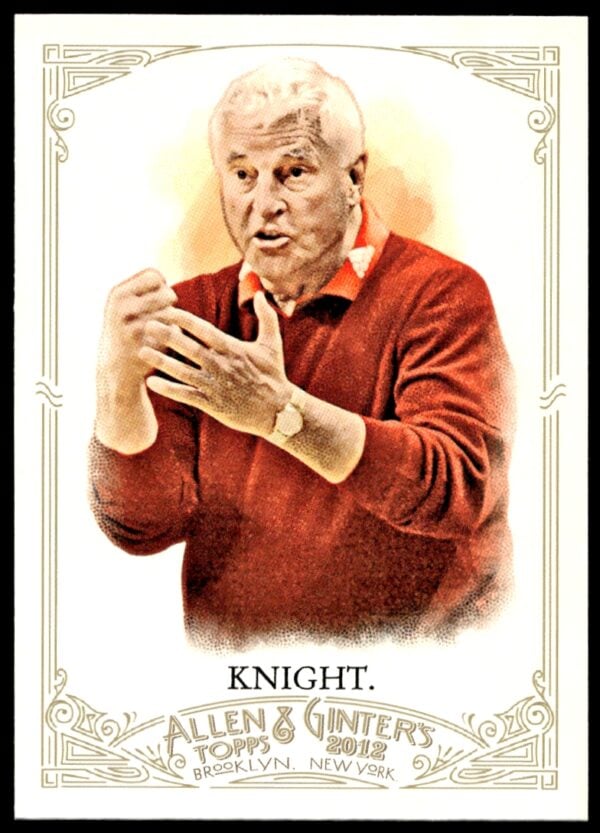 2012 Topps Allen & Ginter Bob Knight #19 (Front)