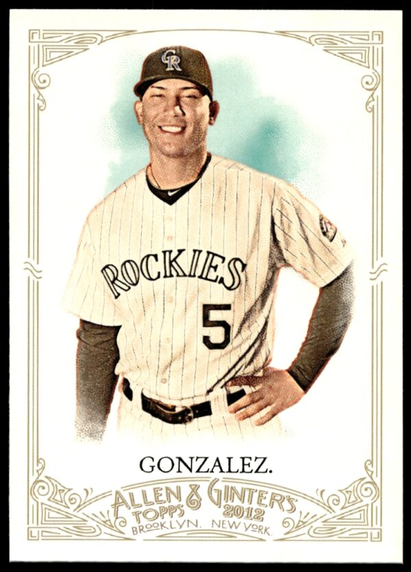 2012 Topps Allen & Ginter Carlos Gonzalez #148 (Front)