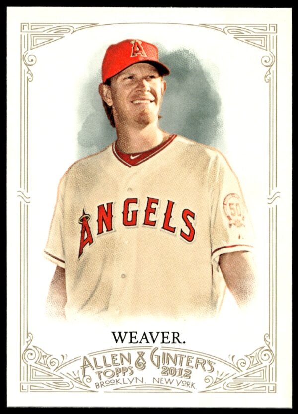 2012 Topps Allen & Ginter Jered Weaver #124 (Front)