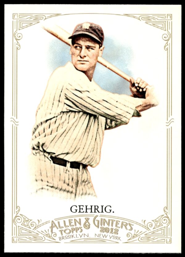 2012 Topps Allen & Ginter Lou Gehrig #196 (Front)