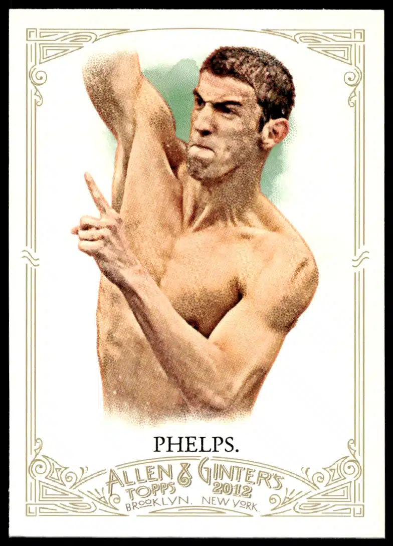 2012 Topps Allen & Ginter Michael Phelps #129 (Front)