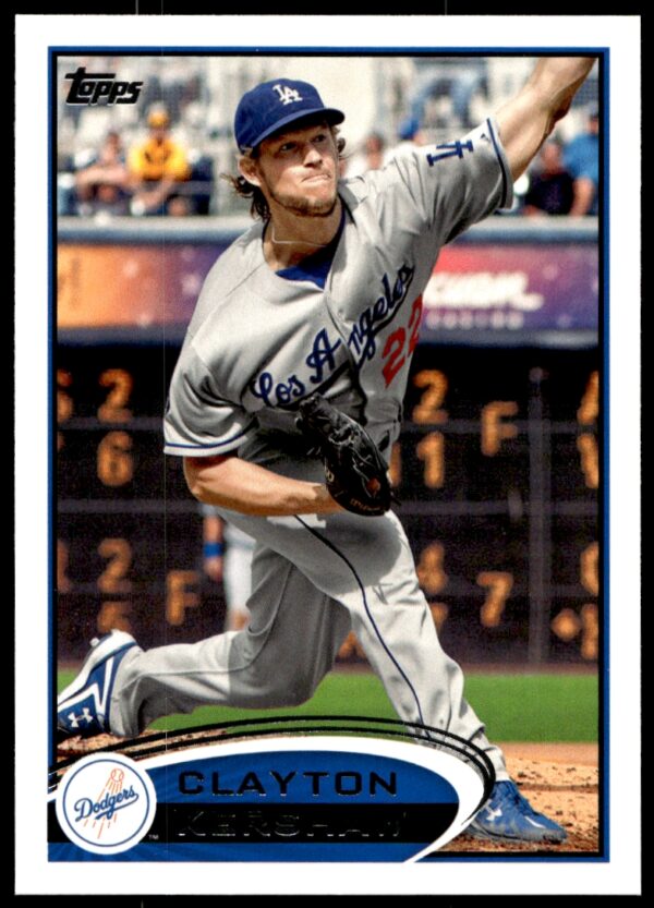 2012 Topps Clayton Kershaw #600 (Front)