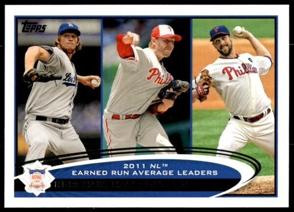 2012 Topps Clayton Kershaw / Roy Halladay / Cliff Lee #297 (Front)