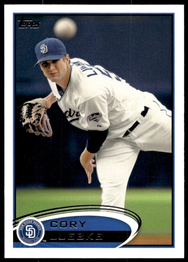 2012 Topps Cory Luebke #23 (Front)