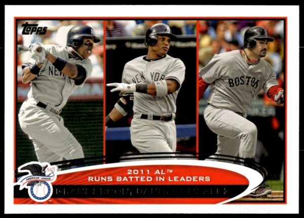 2012 Topps Curtis Granderson / Robinson Cano / Adrian Gonzalez #33 (Front)