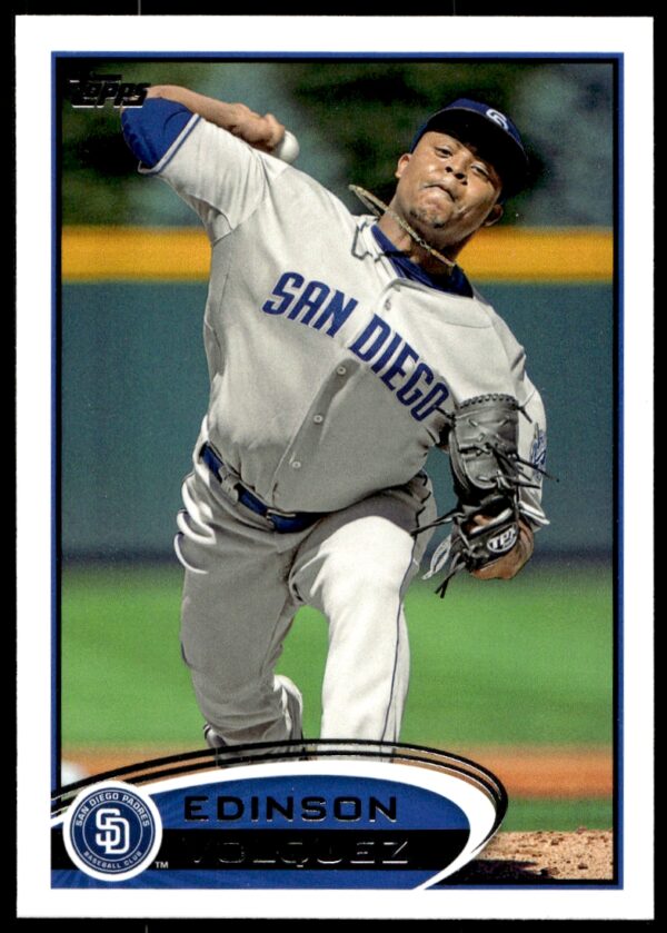 2012 Topps Edinson Volquez #477 (Front)