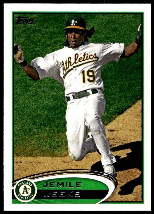 2012 Topps Jemile Weeks #640 (Front)