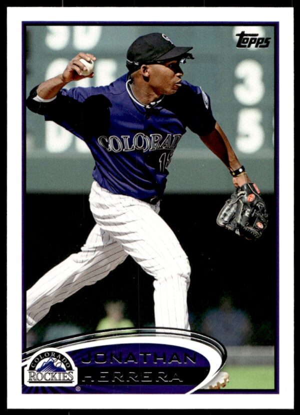 2012 Topps Jonathan Herrera #576 (Front)