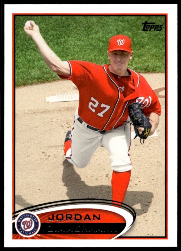 2012 Topps Jordan Zimmermann #75 (Front)