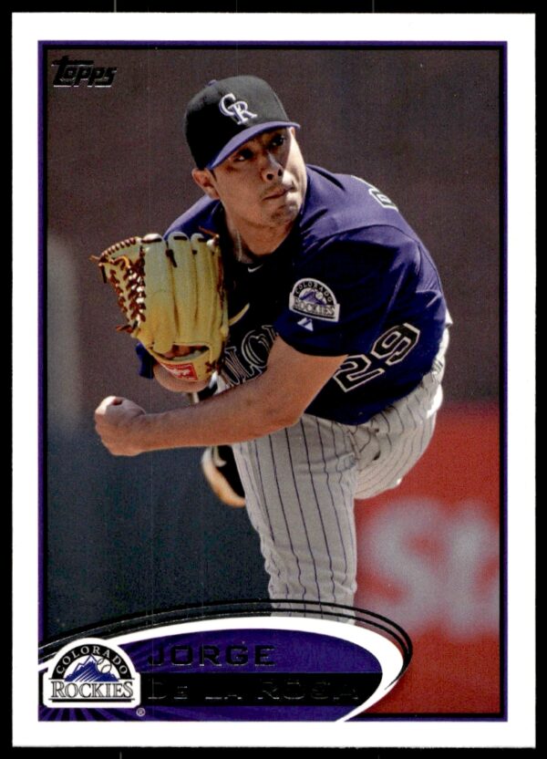 2012 Topps Jorge De La Rosa #496 (Front)