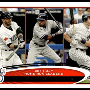 2012 Topps Jose Bautista / Curtis Granderson / Mark Teixeira #302 (Front)