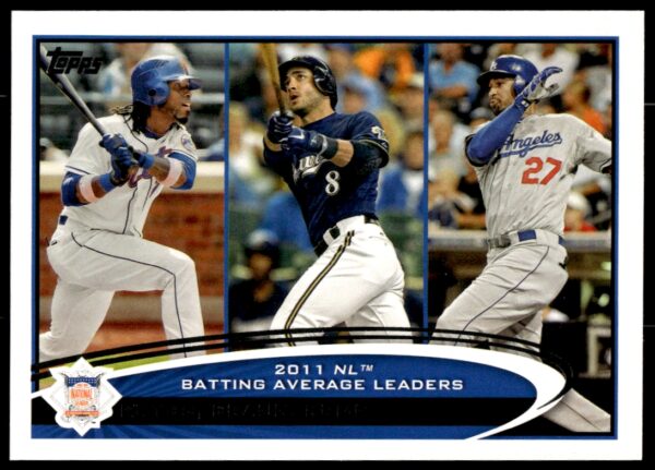 2012 Topps Jose Reyes / Ryan Braun / Matt Kemp #181 (Front)